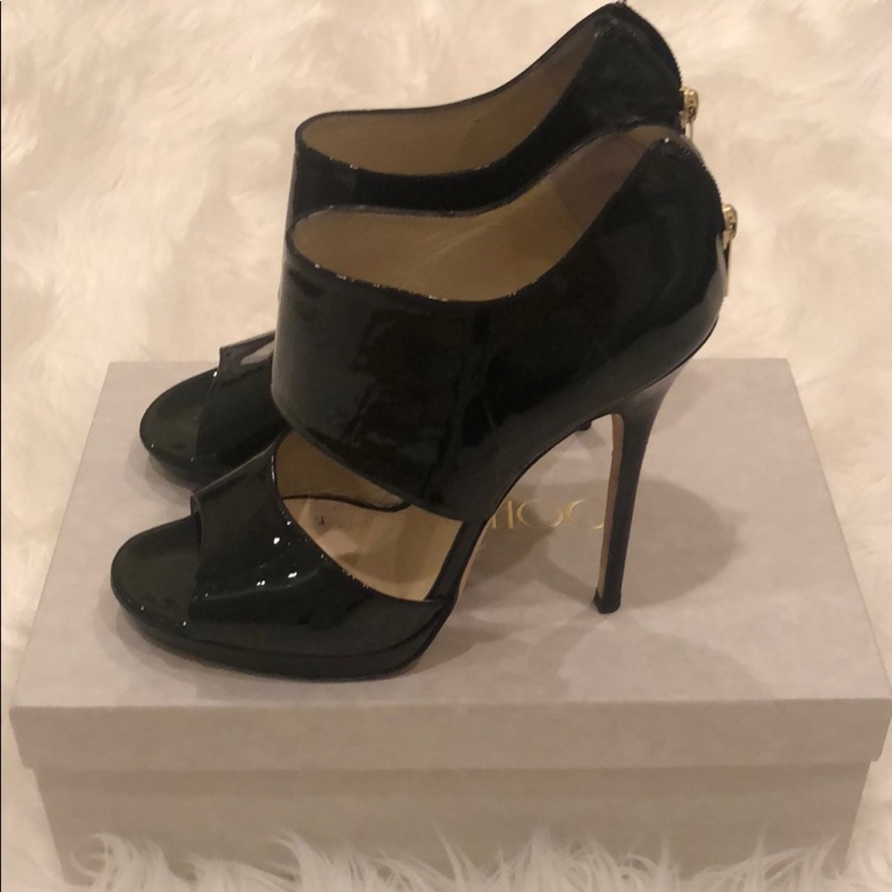 Patent Black Jimmy Choos